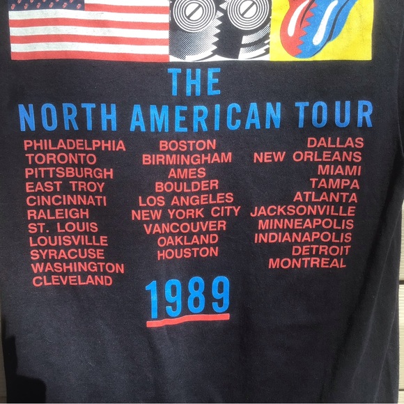 Vintage 1989 Rolling Stones Tour T-Shirt! - Picture 4 of 8